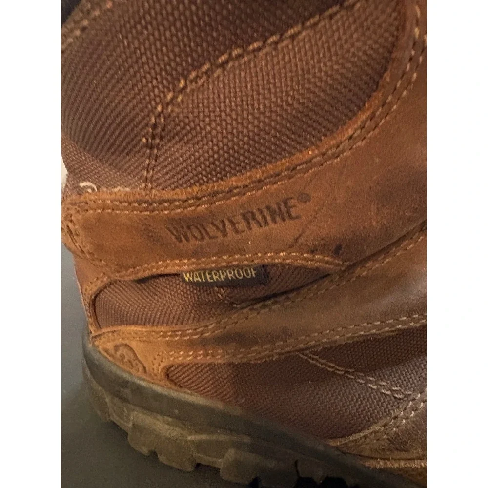 Wolverine Mens W08395 Waterproof Thinsulate Ultra Leather Work Boots Brown 10.5M